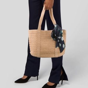 NWT Draper James Everyday Woven Straw Bag